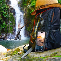 Ūdensnecaurlaidīgs apvalks SHELLBOX DOT saderīgs ar MagSafe IPHONE 15 Plus melns