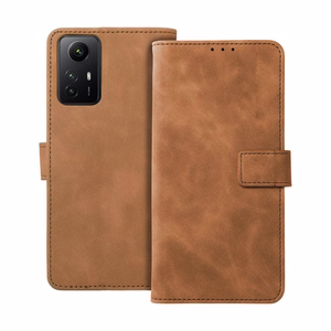 Чехол-книжка для Xiaomi Redmi NOTE 12S Tender Book коричневый