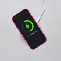 FULL MATTE MAG COVER viedtālruņa apvalks saderīgs ar MagSafe iPhone 16E (SE 4 2025) rozā