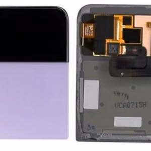 LCD ekrāns Samsung F721 Z Flip4 5G ar skārienjutīgo ekrānu un rāmi (Ārējais) Bora Purple oriģināls (lietots Grade B)