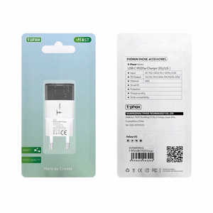 T-PHOX SIENAS LĀDĒTĀJS T-PP10 20W USB-C MELNS
