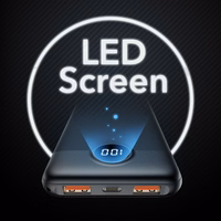 VEGER portatīvais lādētājs 10000 mAh PD QC3.0 2A 20W L10S (W1105PD) melna