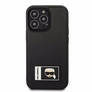 Karl Lagerfeld Ikonik Patch apvalks iPhone 13 Pro Max - melns