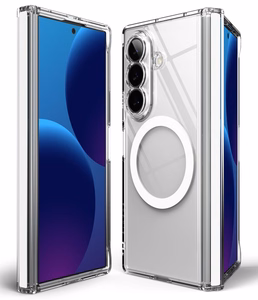 Ringke Fusion Flap Magnetic MagSafe maciņš modelim Samsung Galaxy Z Fold 8 Ultra – caurspīdīgs