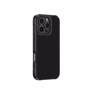 AmazingThing Titan Max Apvalks ar 600D aramīdu šķiedrām iPhone 16 Pro - melns