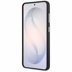Karl Lagerfeld Grained Signature Metal Resin Logo maciņš Samsung Galaxy S26 melns