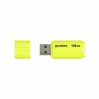 GOODRAM UME2 USB zibatmiņa - 128GB USB 2.0 dzeltens