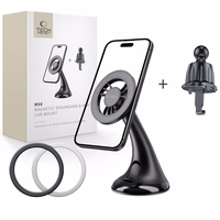 Tech-Protect N56 turētājs priekš paneļa, vējstikla vai ventilācijas atveres stiprinājuma - melns