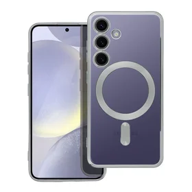 ELECTRO MAG COVER magnētiskais viedtālruņa apvalks, savietojams ar MagSafe, paredzēts SAMSUNG S24, sudraba