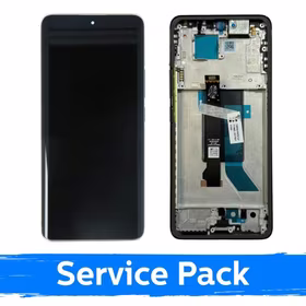 LCD displejs saderīgs ar Xiaomi Redmi Note 14 Pro 5G ar rāmi / Koraļļu zaļš / (Service Pack)