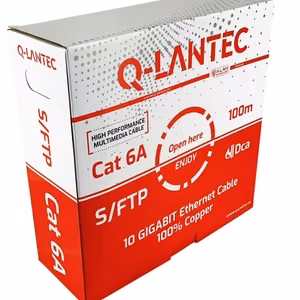 Q-LANTEC S/FTP cat.6A tīkla kabelis, vītā pāris, LSOH