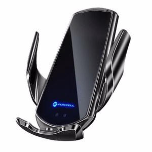 FORCELL auto turētājs ar bezvadu uzlādi automātisko sensoru + magnētiskie adapteri HS1 15W melns