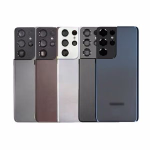 Aizmugures vāciņš saderīgs ar Samsung G998 S21 Ultra / Phantom Black / (ar kameras lēcu) OEM