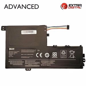 Klēpjdatora akumulators LENOVO L15M3PB0, 3400 mAh, Extra Digital Advanced