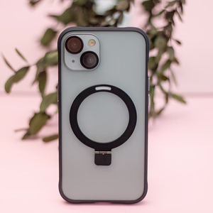 Magnētiskais viedtālruņa apvalks iPhone 15 Plus 6,7" melns