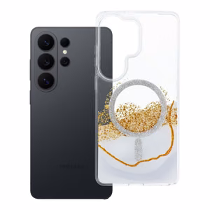 Ar MagSafe saderīgs Golden maciņš Samsung S26 ULTRA, balts