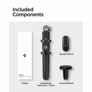 Spigen S560W Bluetooth pašbilžu statīvs un trijkājis melns