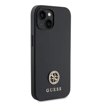 Guess GUHCP15MPS4DGPK iPhone 15 Plus 6.7" melns/melns cietais viedtālruņa apvalks Strass Metal Logo