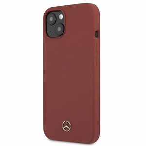 Mercedes Silikona Līnija Apvalks iPhone 13 mini - Sarkans