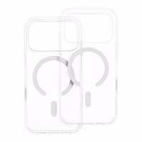 Maciņš priekš iPhone 15 PRO MAX Forcell F-Protect Clear Hybrid Premium saderīgs ar Magsafe caurspīdīgs