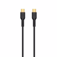 WIWU kabelis YQ02 USB-C - USB-C 100W 1,2m melns