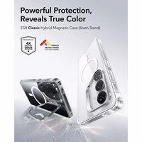 ESR Classic Hybrid Kickstand MagSafe futrālis Samsung Galaxy S26 - Caurspīdīgs