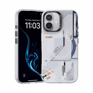 Benks Magnētiskais Mecha sērijas viedtālruņa apvalks Iphone 16 Plus balts