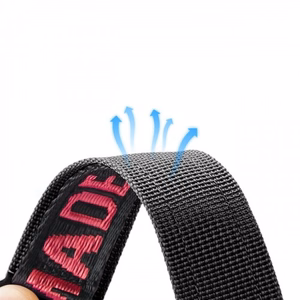 Band Dux Ducis "Outdoor" priekš Apple Watch 42mm/44mm/45mm Melns / Sarkans