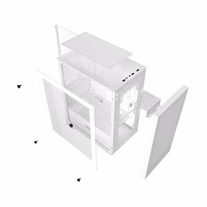 Darkflash M305 computer maciņš without fans (balts)