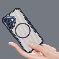 Leading Series MagSafe Silikoniskais apvalks iPhone 16 Plus - zils