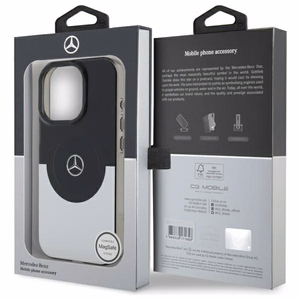 Mercedes Divu slāņu BiColor MagSafe korpuss viedtālrunim iPhone 16 Pro - sudrabots (m)