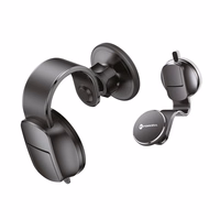 FORCELL F-GRIP MagFlex magnētiskais auto turētājs priekšējā stiklā un panelī, saderīgs ar MagSafe, melns