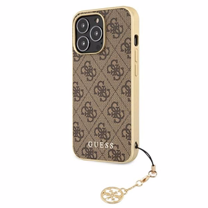 Guess GUHCP13LGF4GBR iPhone 13 Pro / 136,1" brūns/brūns maciņš 4G Charms Collection