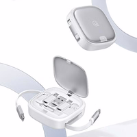 USAMS Kabelis izvelkams 3w1 ar kastīti MicroUSB/USB-C/Lightning 60W tērauda SJ650USB01 (US-SJ650)