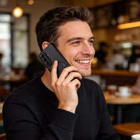 Tech-Protect MagFlex Maciņš for Samsung Galaxy S26+ - caurspīdīgs melns