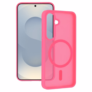 Tel Protect Aura Matte Magsafe maciņš Samsung Galaxy S25/S24, spilgti rozā