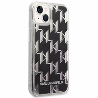 Viedtālruņa apvalks Karl Lagerfeld KLHCP14MLMNMK iPhone 14 Plus 6.7\" melns / melns Liquid Glitter Monogram