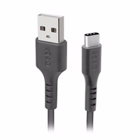SBS TECABLETYC1KPOS USB-A - USB-C kabelis 1m - melns