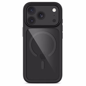 Tech-Protect MagOne CC MagSafe maciņš ar 2 rūdītiem stikliem, paredzēts iPhone 18 Pro Max / 17 Pro Max, caurspīdīgs melns