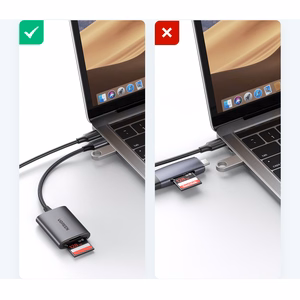 Ugreen CM401 USB-C 5Gb/s SD/TF karšu lasītājs - pelēks