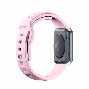 3mk silikona siksniņa Apple Watch, 42/44/45/46/49 mm, pūderrozā, lielais izmērs