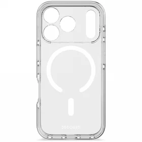 Decoded DropTec caurspīdīgais magnētiskais viedtālruņa apvalks iPhone 17 Pro – caurspīdīgs