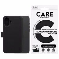 CARE by PanzerGlass Tango 2in1 maks Magnētiskais viedtālruņa apvalks iPhone 16 Plus - melns