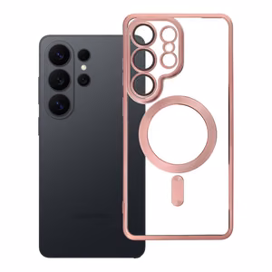 ELECTRO MAG COVER viedtālruņa apvalks ar MagSafe SAMSUNG S26 Ultra rozā zelta krāsas