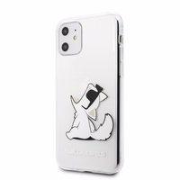 Karl Lagerfeld Choupette Fun viedtālruņa apvalks iPhone 11 / Xr - caurspīdīgs
