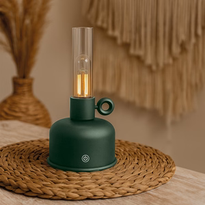 Forever Light Vintage Petroleum LED lampa FLR-04 pudeles zaļa