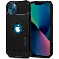 Spigen Rugged Armor viedtālruņa apvalks iPhone 13 - matēts melns