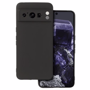 Matēts aizmugurējais viedtālruņa apvalks GOOGLE PIXEL 8 PRO melns