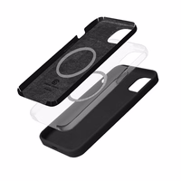 Crong Color Cover Magnetic - iPhone 14 / iPhone 13 MagSafe maciņš (melns)