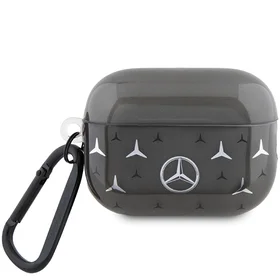 Mercedes MEAP28DPMGS AirPods Pro 2 (2022/2023) apvalks ar lielas zvaigznes rakstu, melns